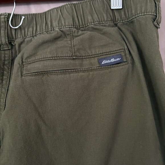 Eddie Bauer Green Chino Pants Size 38x32 Office Professional - Picture 4 of 6